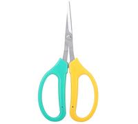 Tijeras de poda de Plantas, Hoja Curva Tijeras de podar de UVA Tijeras de Acero Inoxidable Bonsai Tijeras de Cosecha de Frutas con Mango Antideslizante de PVC