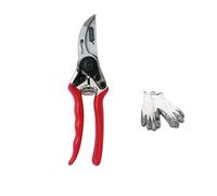 Tijeras de Poda Kamikaze - Mango de Aluminio Antideslizante, Hoja de Acero SK-5, Corta-Alambres, Corte Ø 25mm, Amortiguadores y Bloqueo de Seguridad. Poda Manual