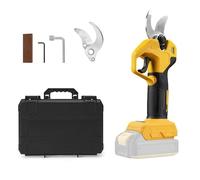 Tijeras de podar a batería compatibles con batería Dewalt de 20V (sin batería), tijeras de podar sin escobillas con 2 velocidades, pantalla digital, diámetro de corte de 30 mm, piedra de afilar y