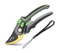 Tijeras de podar, antideslizantes con mango de bloqueo, multifuncionales, Tijera Jardineria, Tesoura de Podar Ergonómicas, Tijeras de Poda Profesionales de Bypass para Plantas, Setos y Flores