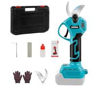 Tijeras de podar compatibles con batería Makita de 18 V, tijeras de podar sin escobillas con 2 marchas, pantalla digital, diámetro máximo de corte de 45 mm, piedra de afilar y cuchillas de repuesto