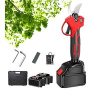 Tijeras de Podar con Batería, Diámetro Máximo de Poda 60mm Tijera de Podar Electrica 2 Bateria con Pantalla Digital, Tijeras Eficientes for Bonsái, para árboles Frutales, para Jardinería, Parques