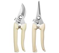 Tijeras de podar de acero inoxidable, herramientas multifuncionales for cortar ramas de árboles y flores, podadora manual for jardín, 1/2 Uds.(Bending And Straight)