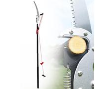 Tijeras de podar de gran alcance, Podadora telescópica de árboles con sierra, podadora pértiga largo alcance, corte derivación, herramientas jardín extensibles(18ft)