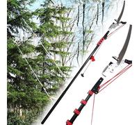 Tijeras de podar de gran alcance, Sierras de pértiga telescópicas profesionales, sierra podar extensible en altura, ramas for jardinería, podadora árboles(5m/16.4ft)