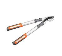 Tijeras de podar de yunque con sistema de corte con transmisión por engranajes, para ramas de setos y árboles, longitud del mango: 36 cm, longitud de la tijera: 7 cm