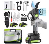 Tijeras de Podar Electricas, 40mm Progresivo Podadora Electrica Profesionales con 2 Recargable Litio Batería 21V 2.0Ah para Jardinería Viñedos Frutales