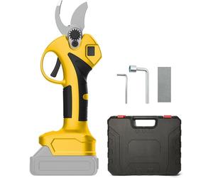 Tijeras de Podar Eléctricas, 55 mm Tijeras Eléctricas Podadora Electrica a Bateria, Tijeras de Podar con Baterías Brushless Compatible con Dewalt 20V Batería, LCD Display para Jardinería