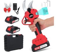 Tijeras de Podar Electricas, Apertura Máxima de La Hoja 30-50mm, 4000mAh Batería Sharp Sk7,Trabajar de 6-10 Horas Tijeras de Podar con Motor Brushless con Monitor para Jardinería,Árboles Frutales