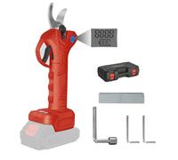 Tijeras de podar eléctricas con batería, 30 mm, con pantalla LCD, batería compatible con Makita de 18 V, tijeras eléctricas para podar arbustos (sin batería)