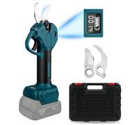 Tijeras de podar eléctricas con batería, 45 mm, compatibles con Bosch GBA de 18 V, batería sin escobillas, motor eléctrico, sierra de podar, batería LCD, para podar árboles frutales (sin batería)