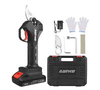 Tijeras de podar eléctricas HUIOP Nanwei 21V Tijeras de podar eléctricas inalámbricas sin escobillas Recargable 10Ah Batería de litio Podadora de ramas de árboles Podadoras de jardín 30 mm Diámetro de