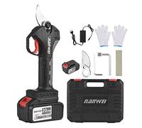 Tijeras de podar eléctricas HUIOP Tijeras de podar eléctricas inalámbricas sin escobillas de 21 V Podadora de ramas de árbol con batería de litio recargable de 20 Ah Podadoras de jardín Diámetro de co