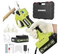 Tijeras de Podar Eléctricas Inalámbricas 20V, Motor sin Escobillas, Hoja SK5, Pantalla LCD, Ø25mm Ajustable, Baterías 2000mAh, Ideal para Jardinería, Viñedos y Árboles Frutales