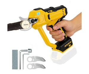 Tijeras de Podar Eléctricas Inalámbricas Compatibles Con Dewalt Batería de 18V (No Batería), Podadora Eléctrica Sin Escobillas de 600W Con Apertura Máxima 35MM, Para Jardín Y Huerto
