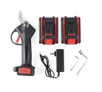 Tijeras de podar eléctricas inalámbricas for batería recargable, podadora, cortador de bonsái, tijera de ramas, herramienta eléctrica de jardín(2 batteries)
