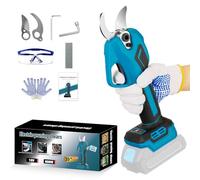 Tijeras de Podar Eléctricas para Makita con Batería de 18 V, Bateria de 600 W, Motor Sin Escobillas Profesional con Diámetro de Corte de 20-35 mm y Podómetro de Corte LED (Sin Batería)