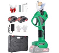 Tijeras de Podar Eléctricas: Tijeras de Podar Bateria con apertura ajustable de 45mm a 30mm, 2 baterías de 2000mAh, SK7 de Alta, Tijeras de podar bateria para Olivos Viñedos Jardines