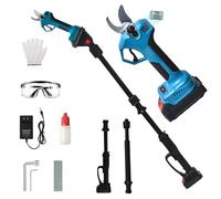 Tijeras de podar inalámbricas de 30 mm con barra de extensión, juego de herramientas de jardín con baterías de 4000 mAh, tijeras de podar eléctricas compatibles con Makita 18 V, alcance total de 4 m