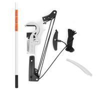 Tijeras de podar multifuncionales para exteriores, tijeras de podar con varilla telescópica de mango largo de gran altitud Hoja de sierra de acero de 30 cm, reinicio automático de rebote rápido 6m