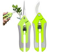 Tijeras de podar para jardinería - Juego de 2 piezas con podadora manual - De jardín, para exteriores, huertos y jardines, invernaderos e interiores cocina
