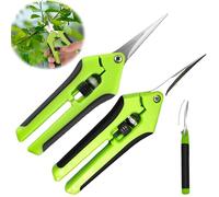 Tijeras De Podar Pequeño 2 Piezas,Tijeras Podar Afiladas Tijeras De Podar De Mano,Acero Inoxidable Tijera Podar para Ramas Plantas De BonsáI Flores Cosecha De Frutas Verduras