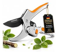 Tijeras de Podar Pro Bypass - 4 Aumentos de Potencia - para Rosas y Tijeras de Podar - Tijeras para Plantas Afiladas Ideales para la Artrosis - Corte Sin Esfuerzo - Doble Revestimiento Antiadherente