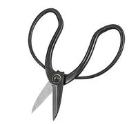 Tijeras de Podar Profesionales 18.5 cm, Acero Inoxidable, Mango Ergonómico, para Bonsái, Jardín, Flores y Plantas, Negro