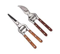 Tijeras De Podar | Tijeras De Yunque Manuales Resistentes - Juego De 2 Unidades De Acero Inoxidable | para Plantas Exteriores Árboles Frutales Flores Jardineros y