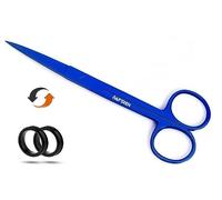 Tijeras de primeros auxilios para enfermería, tijeras de disección, tijeras rectas afiladas hechas de acero inoxidable J2, corte de tela para hospital y hogar, 6.5 pulgadas, azul