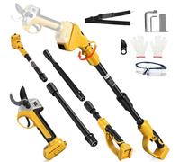 Tijeras de ramas eléctricas recargables, con barra telescópica, 45 mm, compatible con Dewalt 20 V, 18 V (sin batería), tijeras de podar sin escobillas, tijeras de podar inalámbricas con mango