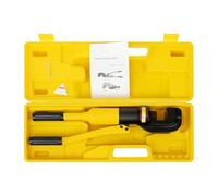 Tijeras de refuerzo hidráulicas 13 toneladas manuales para acero de 4-22 mm portátil con caja de herramientas 1250W amarillo/negro asas aisladas