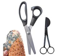 Tijeras de tela, herramienta de corte hecha a mano reutilizable para manualidades, tijeras de corte de tela y tijeras de costura, para mujeres, hombres, jóvenes, interiores, viajes, cuero