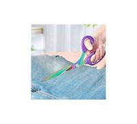 Tijeras de tela, tijeras de acero inoxidable recubiertas de titanio de alta resistencia, tijeras de tela y cuero