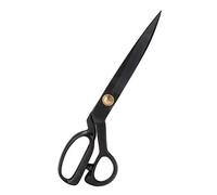 Tijeras de tela, tijeras de costura profesionales de acero negro retro, tijeras de costura para ropa, cuero, tela, manualidades (11 pulgadas)