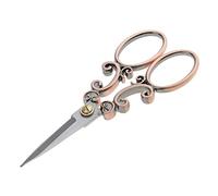 Tijeras de tela vintage para costura de tela - Tijeras de acero inoxidable para tela, ropa, costura y todo tipo de costura, acero inoxidable, bronce roto, talla única