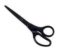 Leitz 54196095 - Tijeras de titanio, Revestimiento antiadherente, Para diestros y zurdos, Mango ergonómico, Largo 18 cm, Negro