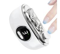 Tijeras de uñas eléctricas - USB | recortador de uñas - Automático Electric Nail Clipper - 3 velocidades con pantalla LCD - Cortauñas miit recipiente recogedor para adultos y niños, de uñas