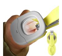 Tijeras de uñas para niños pequeños, cortaúñas manual con luz | Cortaúñas antisalpicaduras herramientas de cuidado para padres en casa y camping