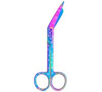 Tijeras de vendaje de enfermería de 5.5 pulgadas, multicolor, con estampado de patas, tijeras de primeros auxilios de acero inoxidable, ideales para enfermeras, estudiantes de medicina, paramédicos,