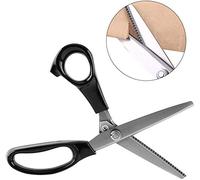 Tijeras Dentadas de Acero Inoxidable, 9 Pulgadas, Borde de Triángulo, para Costura y Decoración de Telas, 3mm