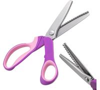 Tijeras dentadas para cortar tela, tijeras de encaje en zigzag para coser pelucas, tijeras dentadas con dientes de perro