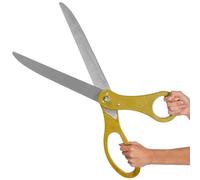 Tijeras doradas de 25 pulgadas para gran apertura, tijeras grandes y resistentes de 25 pulgadas para ceremonia de corte de cinta, gigantes dorados, sierras de corte de cinta para eventos especiales,