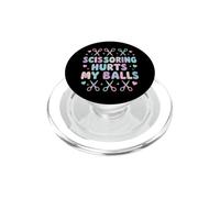 Tijeras Duelen Mis Bolas Coqueta Divertido PopSockets PopGrip para MagSafe