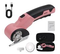 Tijeras Eléctricas, Cortadora de Cartón Portátil con Interruptor de Seguridad, Cortadora Rotativa sin Cable Recargable con 320 rpm Para Cortar Cuero, Cartón, Alfombra, Fieltro