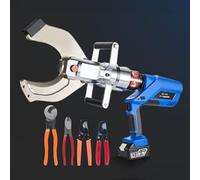 Tijeras eléctricas de trinquete para cables, cortador de cables hidráulico alimentado por batería con pantalla LED, para cable blindado, capacidad de corte 120 kn/160 kn/250 kn