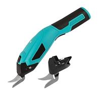 Tijeras eléctricas, herramienta de corte eléctrico, costura tela inalámbrica, tijeras mano for, papel, cartón, carga USB,Cuidado de precisión(PTSS-001-GREEN)