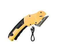 Tijeras eléctricas inalámbricas, 320 RPM Herramienta de corte portátil con cerradura de seguridad y luz LED - Tijeras giratorias Recargables para tejidos de piel de moqueta de cartón - Taller de