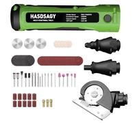 Tijeras eléctricas inalámbricas, 4 en 1 multifuncional de tres pisos caja de cartón cortador destornilljuego de juego de herramientas rotativas inalámbrico y luz LED para cortar la tela grabado, lijad