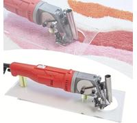 Tijeras eléctricas para alfombras, herramienta de tallado de alfombras de 1500 RPM con hoja de 90° y profundidad de ranura ajustable, recortadora de alfombras de bajo ruido para alfombras y bricolaje